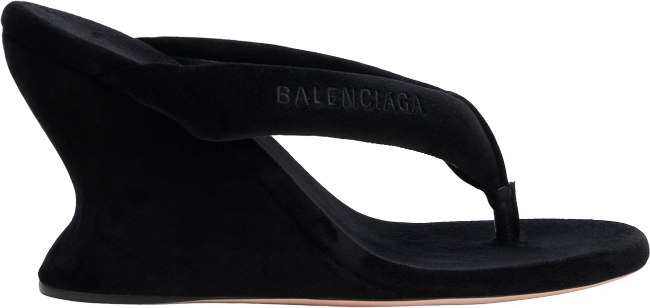 Balenciaga Wedge sandals Zwart