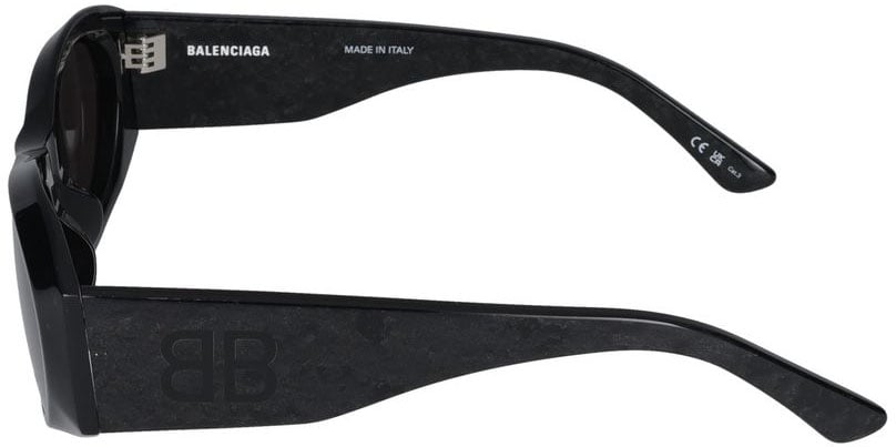 Balenciaga Sunglasses Balenciaga BB0396SK 003 black black grey 55/20/145 Zwart