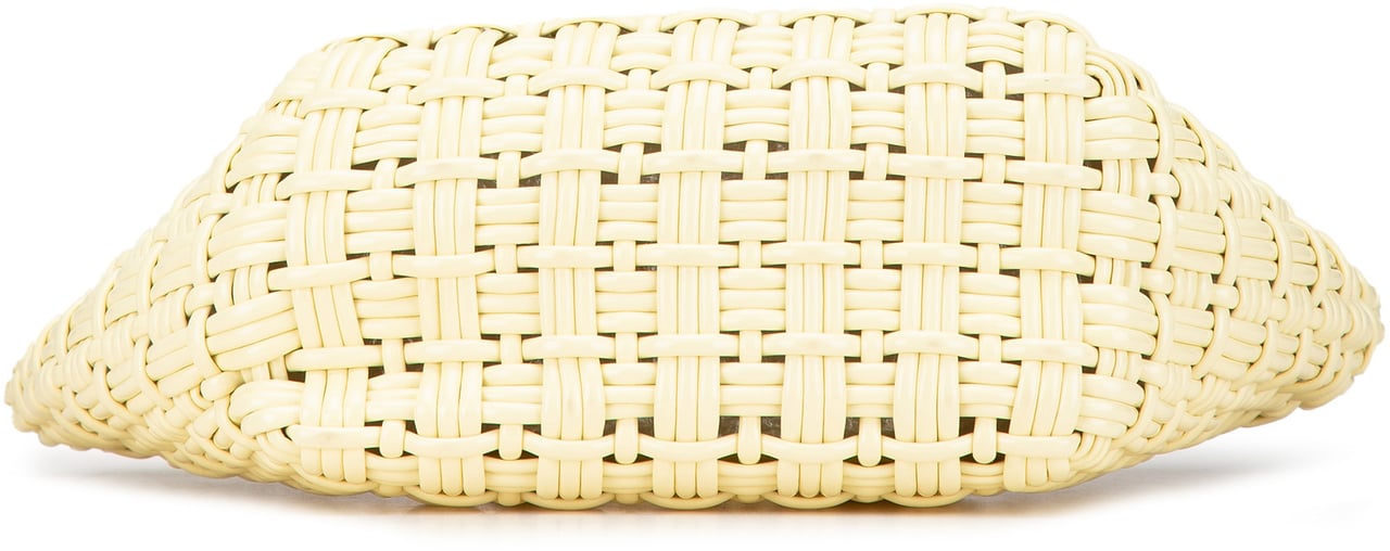 Balenciaga Faux Leather Bistro Panier XS Geel