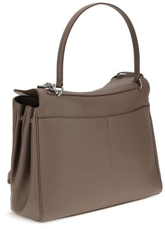 Balenciaga Balenciaga Gray Calf Leather Bos Taurus Shoulder Bag Grijs