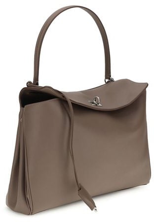 Balenciaga Balenciaga Gray Calf Leather Bos Taurus Shoulder Bag Grijs