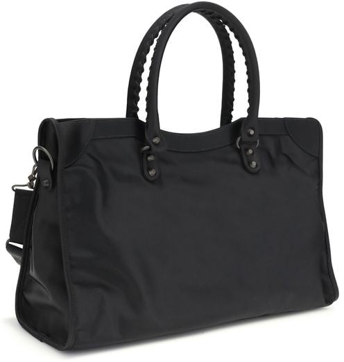 Balenciaga Balenciaga Black Polyamide Handbag Zwart