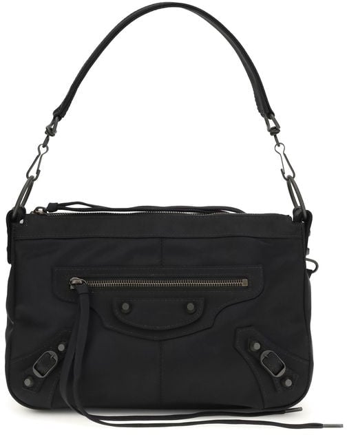 Balenciaga Balenciaga Black Polyamide Shoulder Bag Zwart