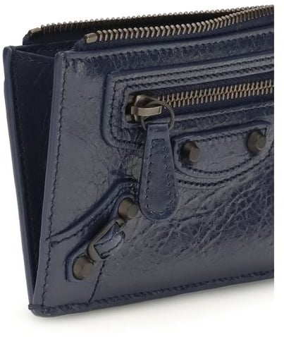 Balenciaga Balenciaga Blue Lamb Ovis Aries Aries Wallet Blauw