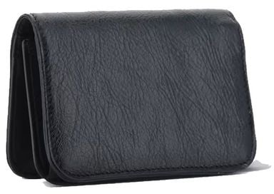 Balenciaga Balenciaga Black Lamb Leather Cardholder Zwart