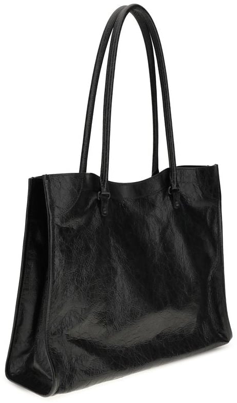 Balenciaga Balenciaga Black Lamb Ovis Aries Aries Shoulder Bag Zwart