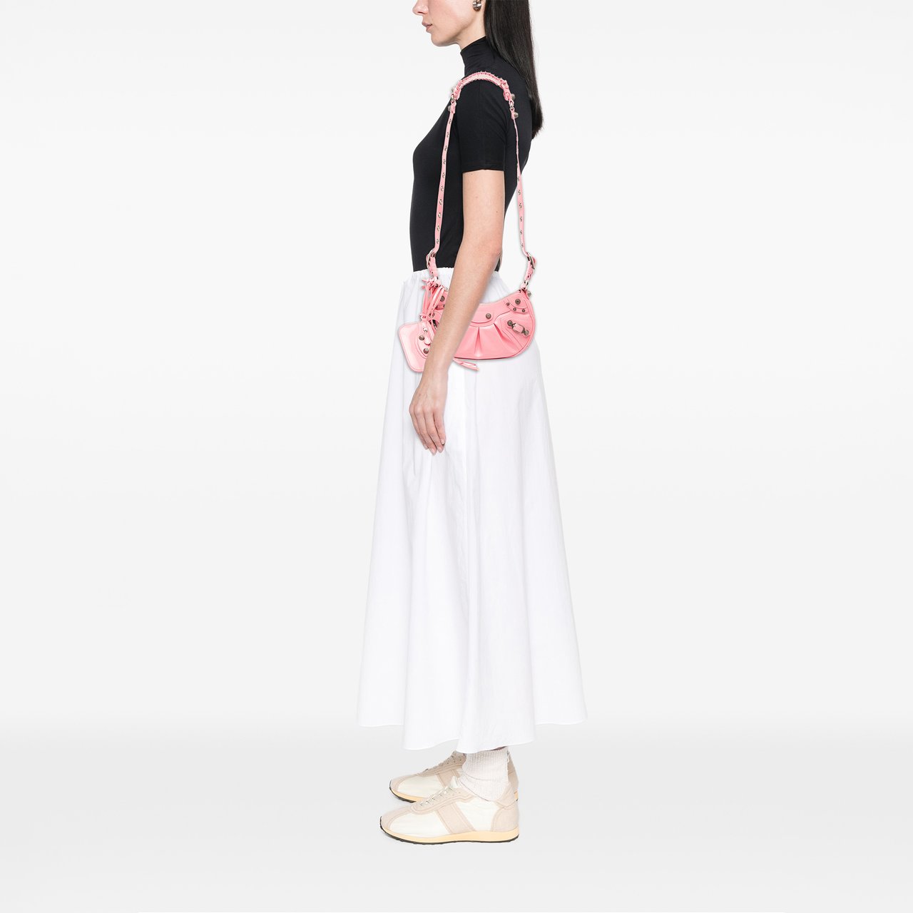 Balenciaga Patent Motocross Le Cagole XS Roze