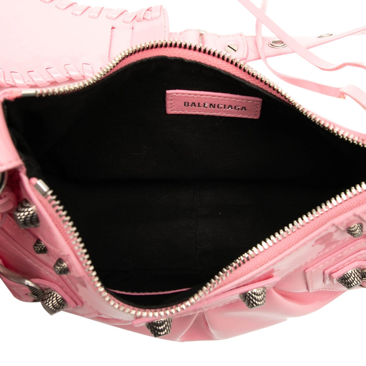 Balenciaga Patent Motocross Le Cagole XS Roze