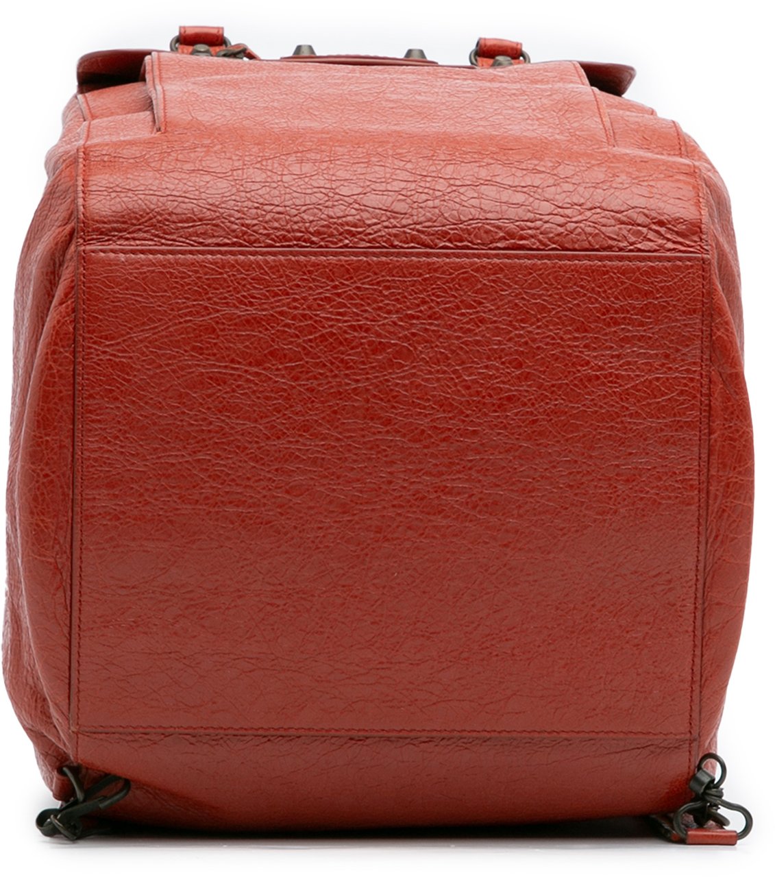 Balenciaga Lambskin Motocross Classic Traveler Convertible Backpack Rood