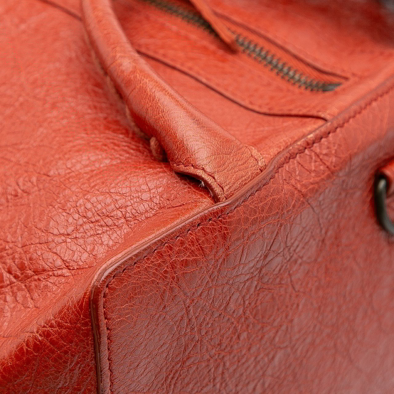 Balenciaga Lambskin Motocross Classic Traveler Convertible Backpack Rood