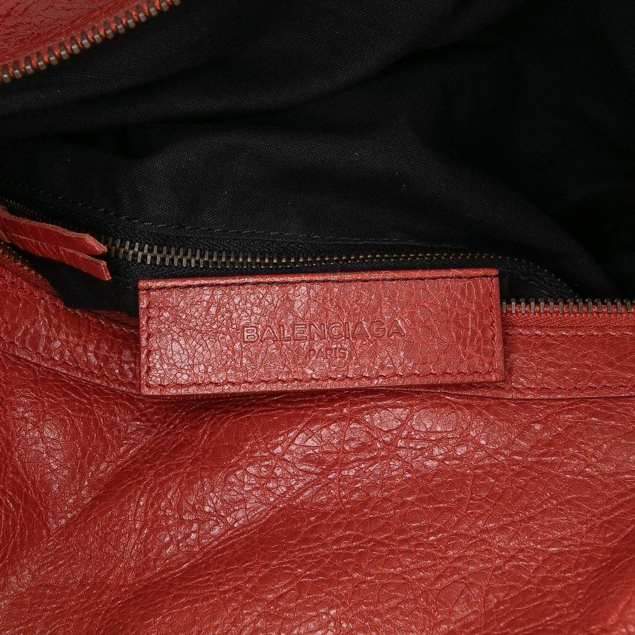 Balenciaga Lambskin Motocross Classic Traveler Convertible Backpack Rood