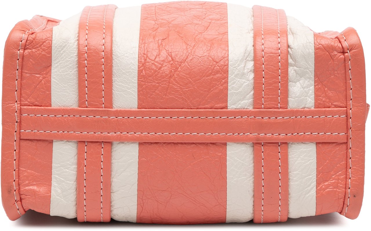 Balenciaga XS Lambskin Bazar Shopper Satchel Roze