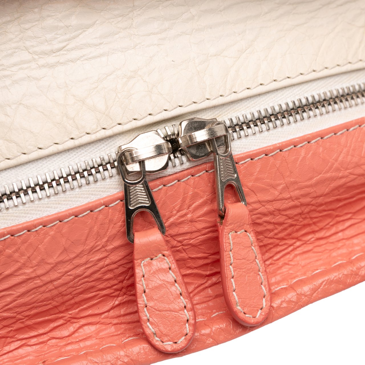 Balenciaga XS Lambskin Bazar Shopper Satchel Roze