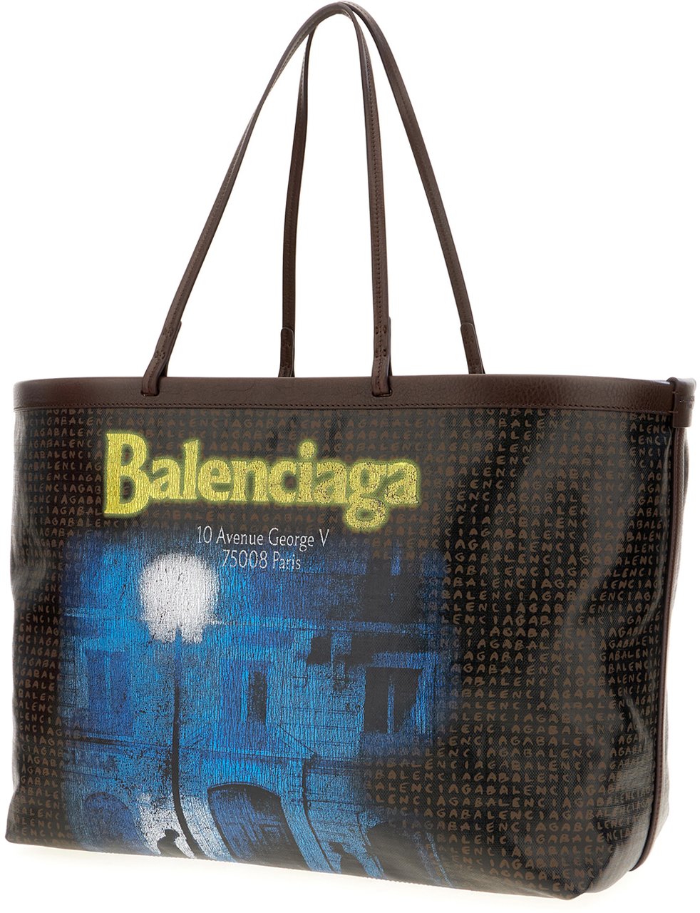 Balenciaga Printed canvas large Select shopping bag Divers