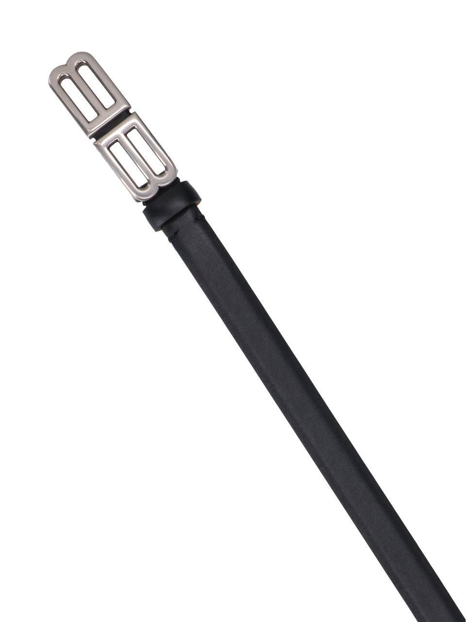 Balenciaga Black Bolero Bb Leather Belt Zwart