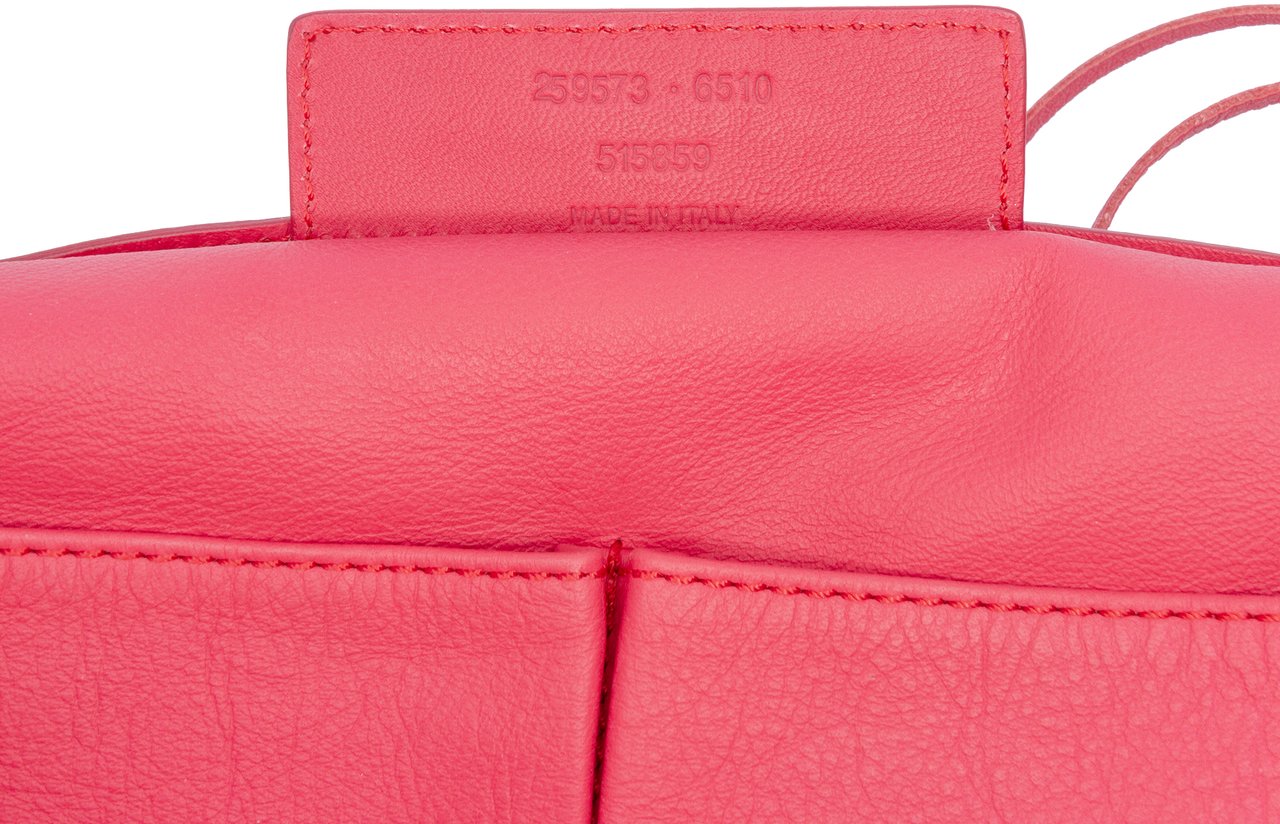 Balenciaga Leather Papier Ledger Tote Roze