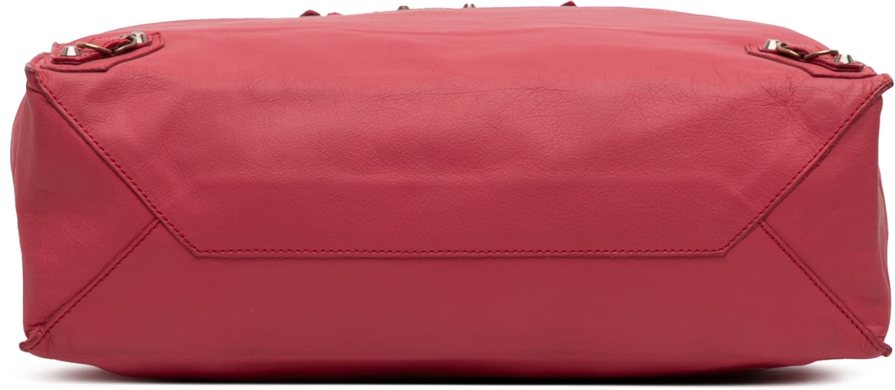 Balenciaga Leather Papier Ledger Tote Roze