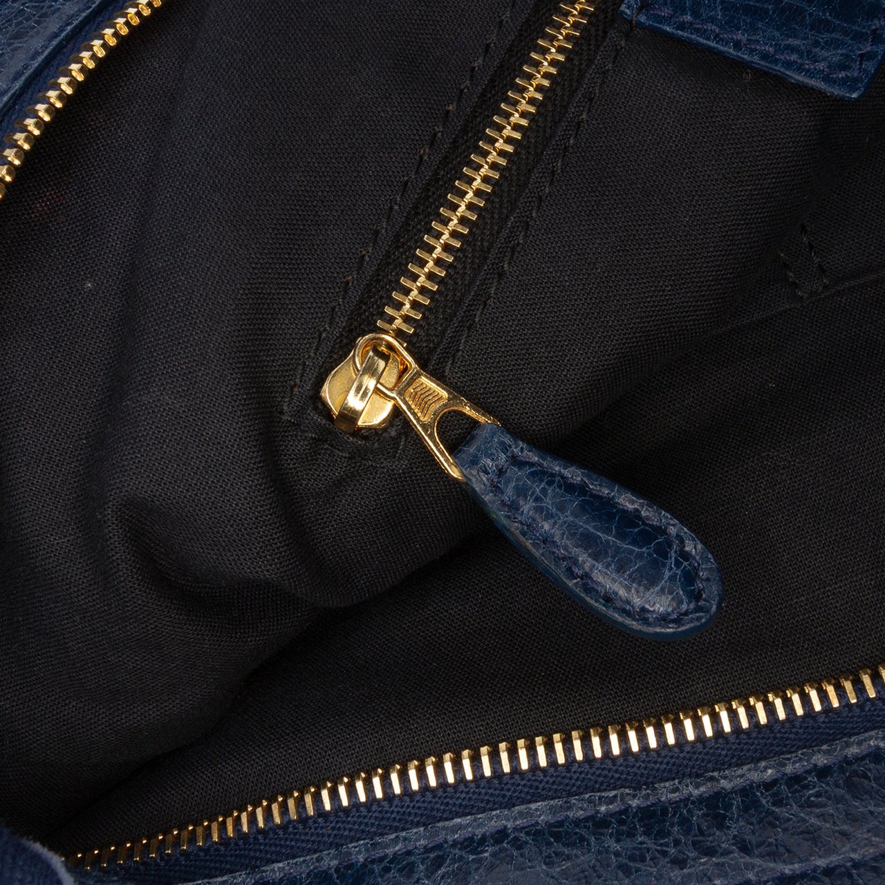 Balenciaga Lambskin Motocross Giant 12 Velo Satchel Blauw