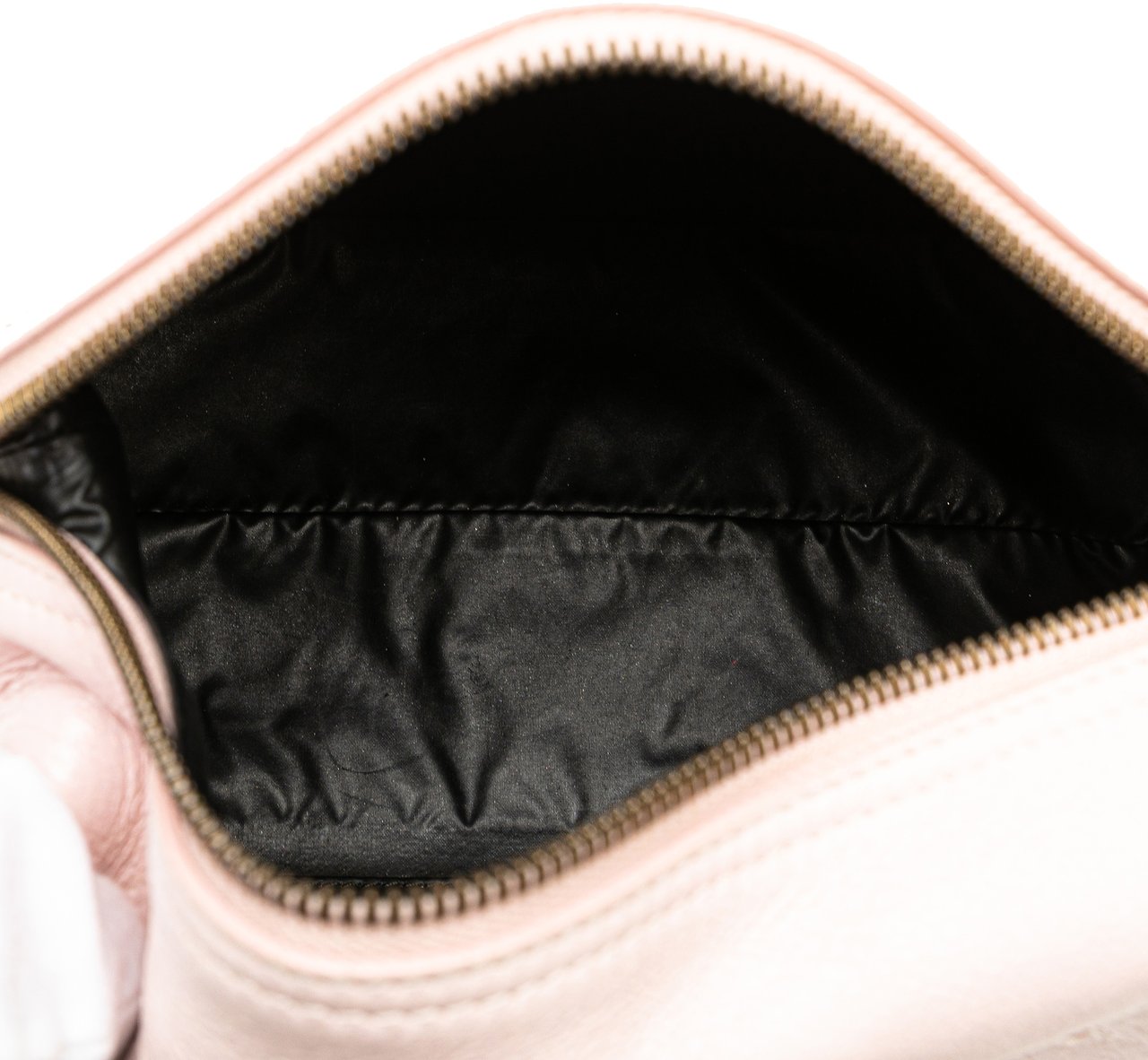Balenciaga Lambskin Motocross Classic Toiletry Pouch Roze