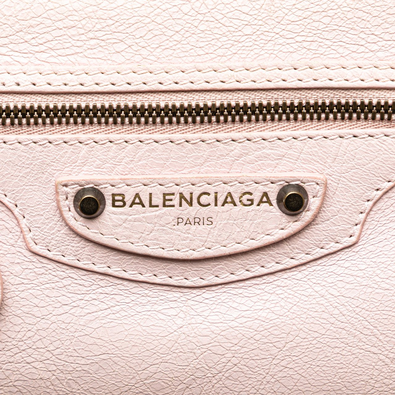 Balenciaga Lambskin Motocross Classic Toiletry Pouch Roze