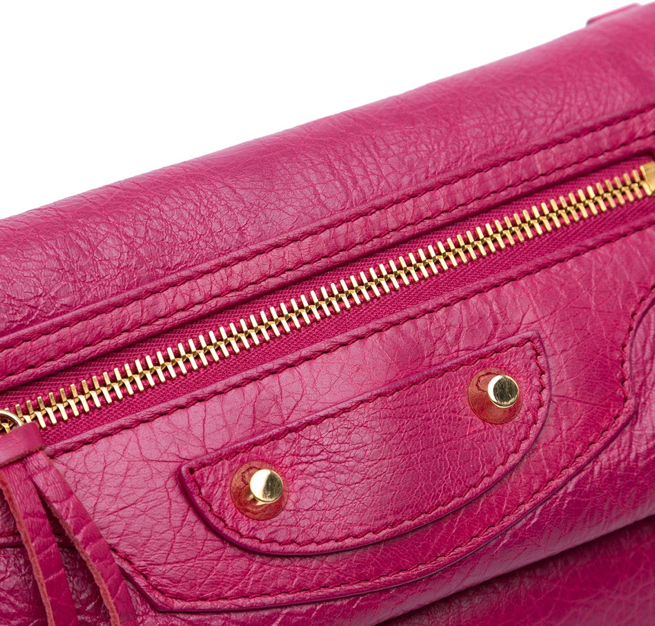 Balenciaga Lambskin Motocross Classic Giant 12 Envelope Crossbody Roze