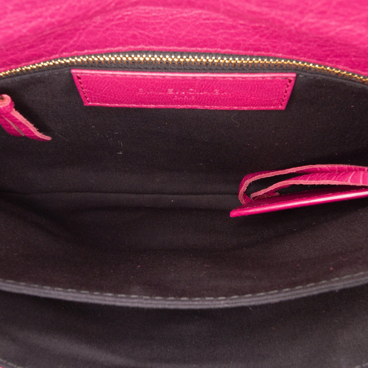 Balenciaga Lambskin Motocross Classic Giant 12 Envelope Crossbody Roze