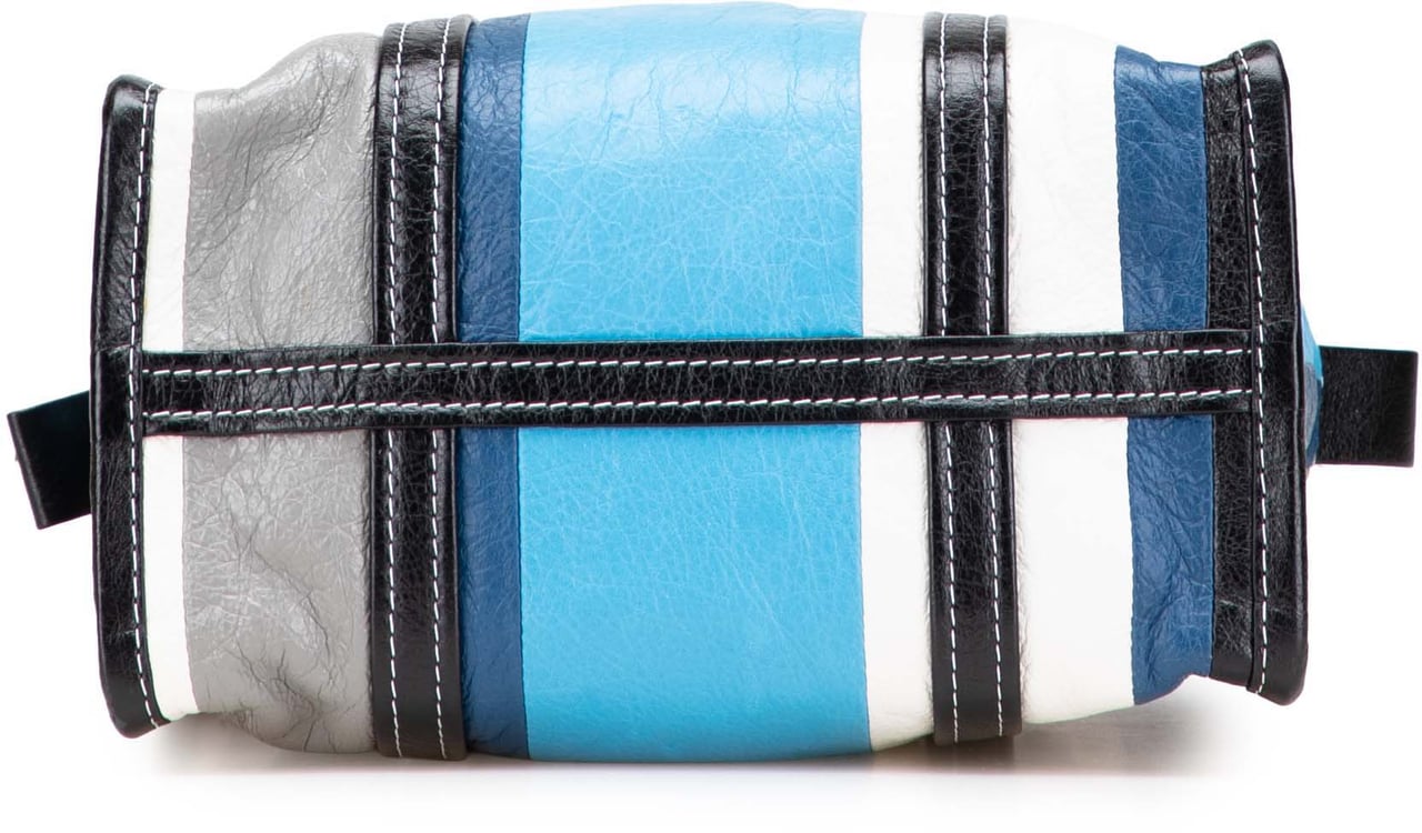 Balenciaga S Lambskin Bazar Shopper Satchel Blauw