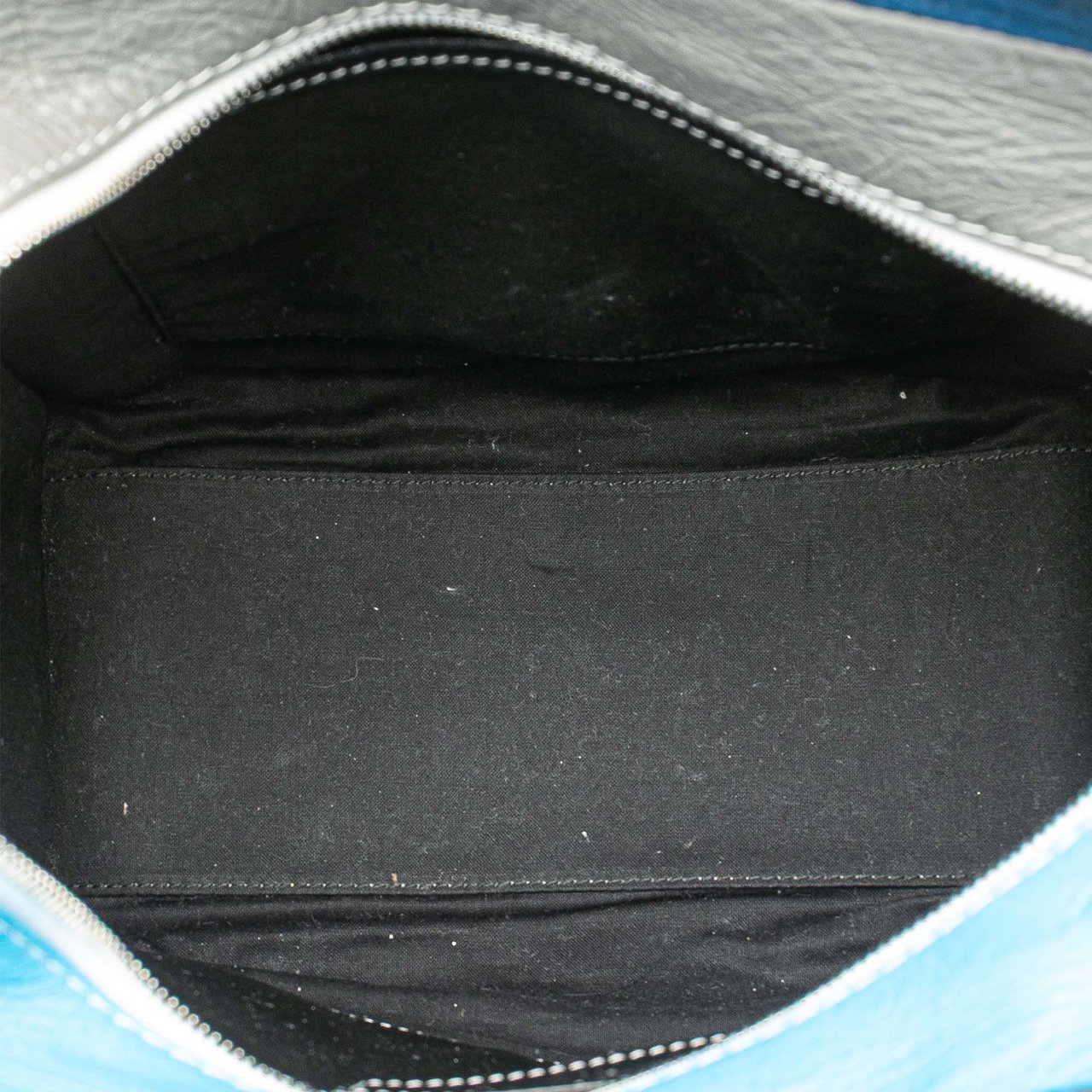 Balenciaga S Lambskin Bazar Shopper Satchel Blauw