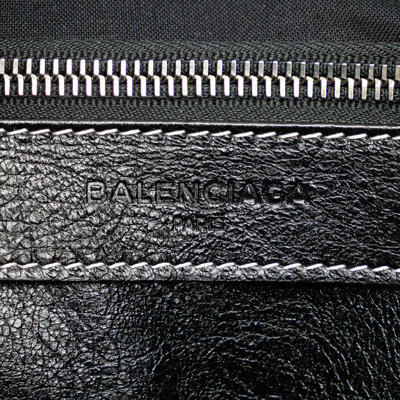 Balenciaga S Lambskin Bazar Shopper Satchel Blauw