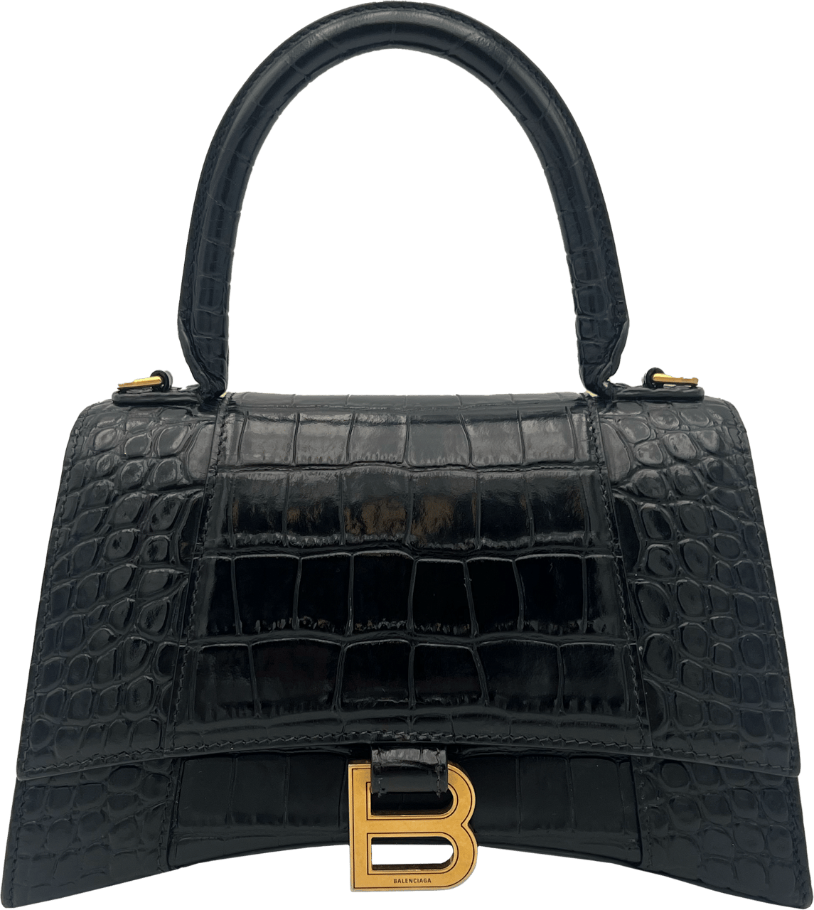 Balenciaga Balenciaga Hourglass - Black Kroko Zwart