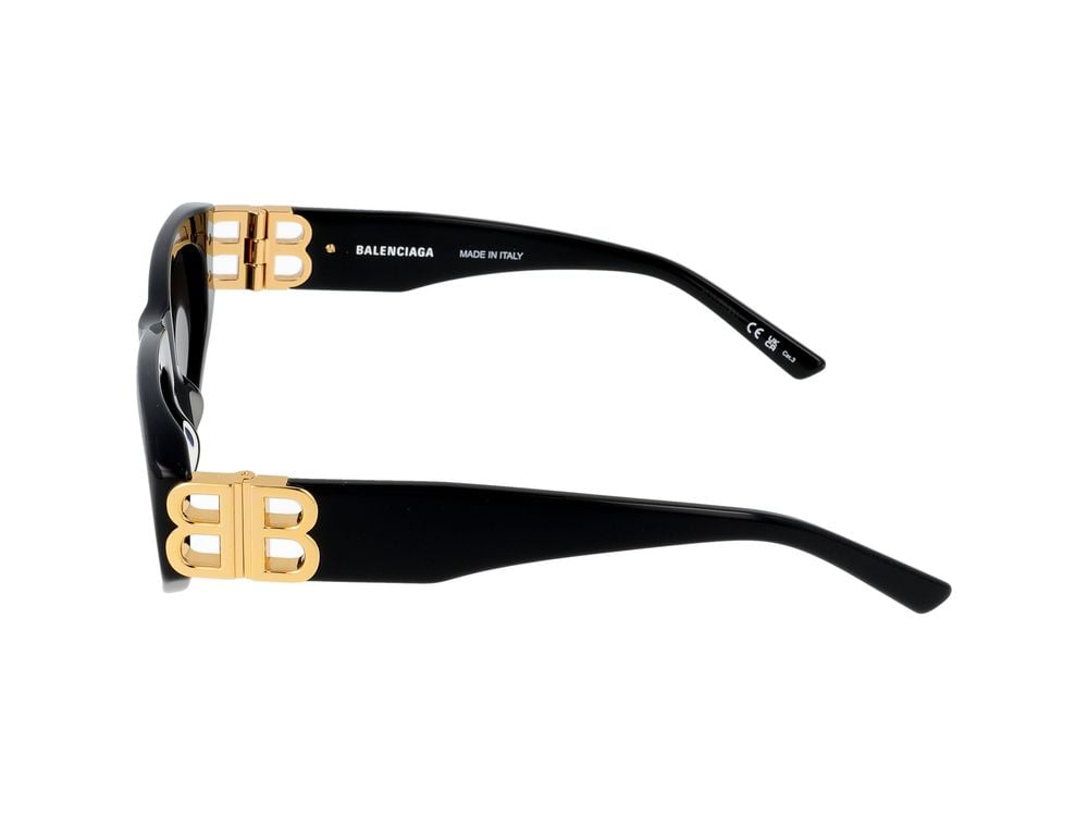 Balenciaga Sunglasses BB0095S 001 black gold grey 53/19/135 Grijs