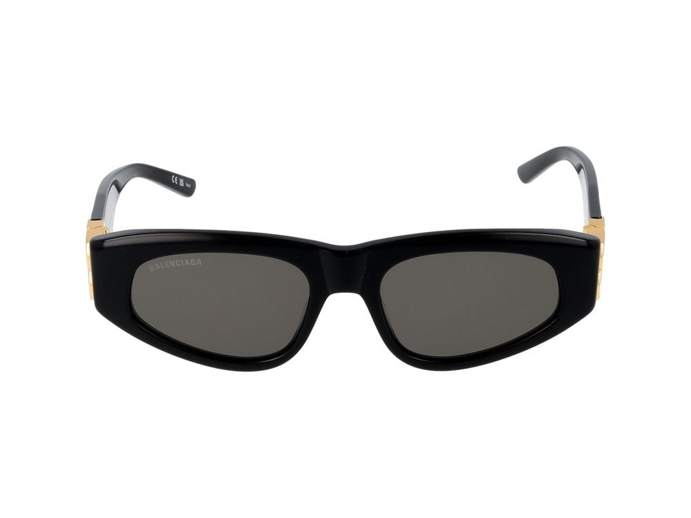 Balenciaga Sunglasses BB0095S 001 black gold grey 53/19/135 Grijs