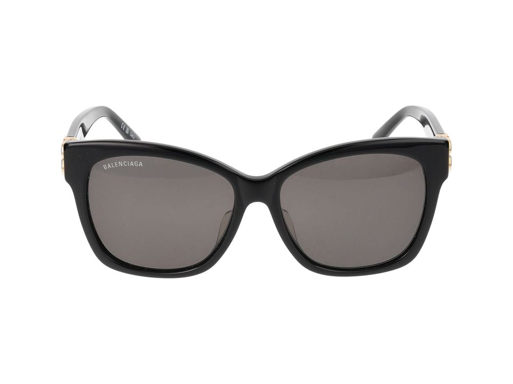 Balenciaga Sunglasses Bb0102Sa 001 Black Gold Grey 57/16/145 Grijs