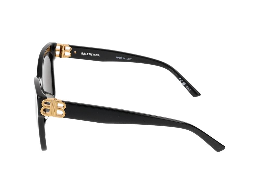 Balenciaga Sunglasses Bb0102Sa 001 Black Gold Grey 57/16/145 Grijs