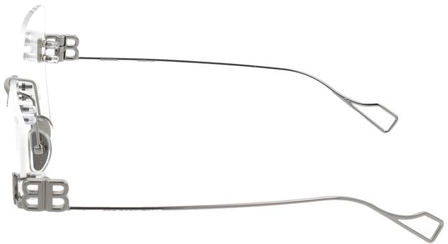 Balenciaga Eyeglasses Bb0113O 002 Silver Silver Transparent 60/15/140 Rood