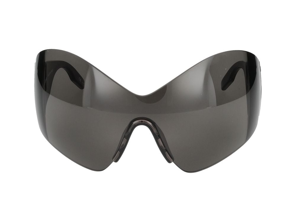 Balenciaga Grey BB0180S Nylon Shield Sunglasses Grijs