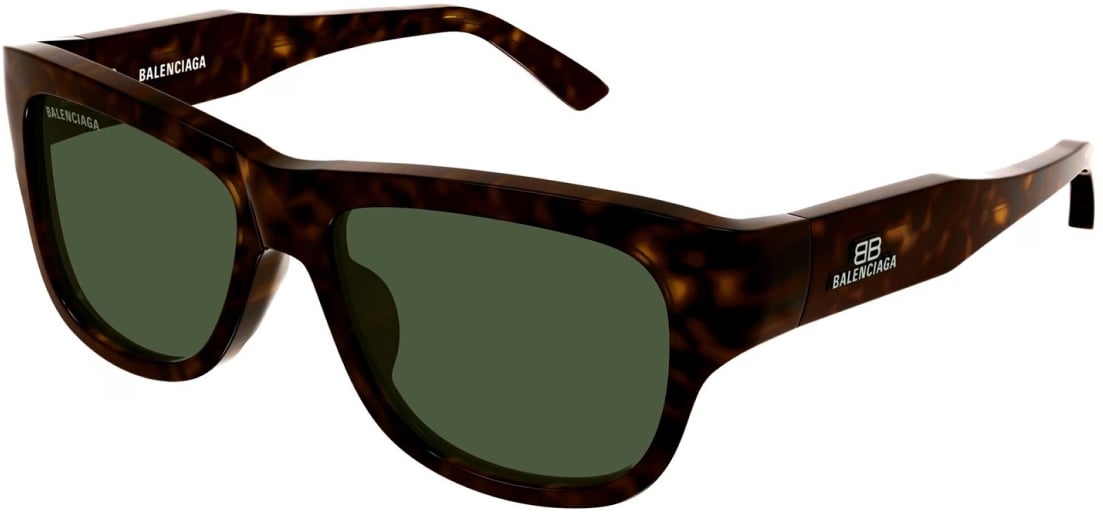 Balenciaga Bb0211 Logo Square Sunglasses Bruin