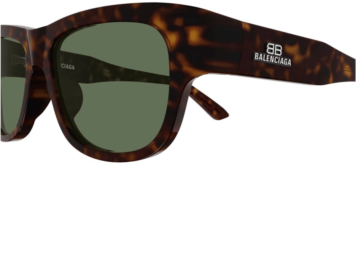 Balenciaga Bb0211 Logo Square Sunglasses Bruin