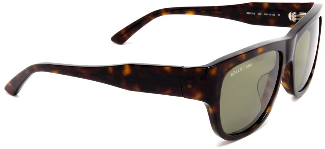 Balenciaga Bb0211 Logo Square Sunglasses Bruin