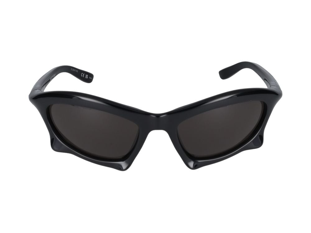 Balenciaga Black Bold Angular Sunglasses Grijs