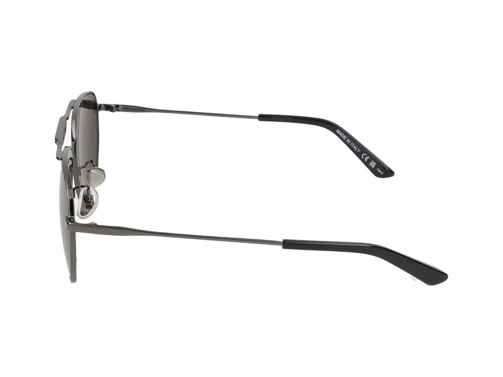 Balenciaga Grey BB0298SA Metal Sunglasses Grijs