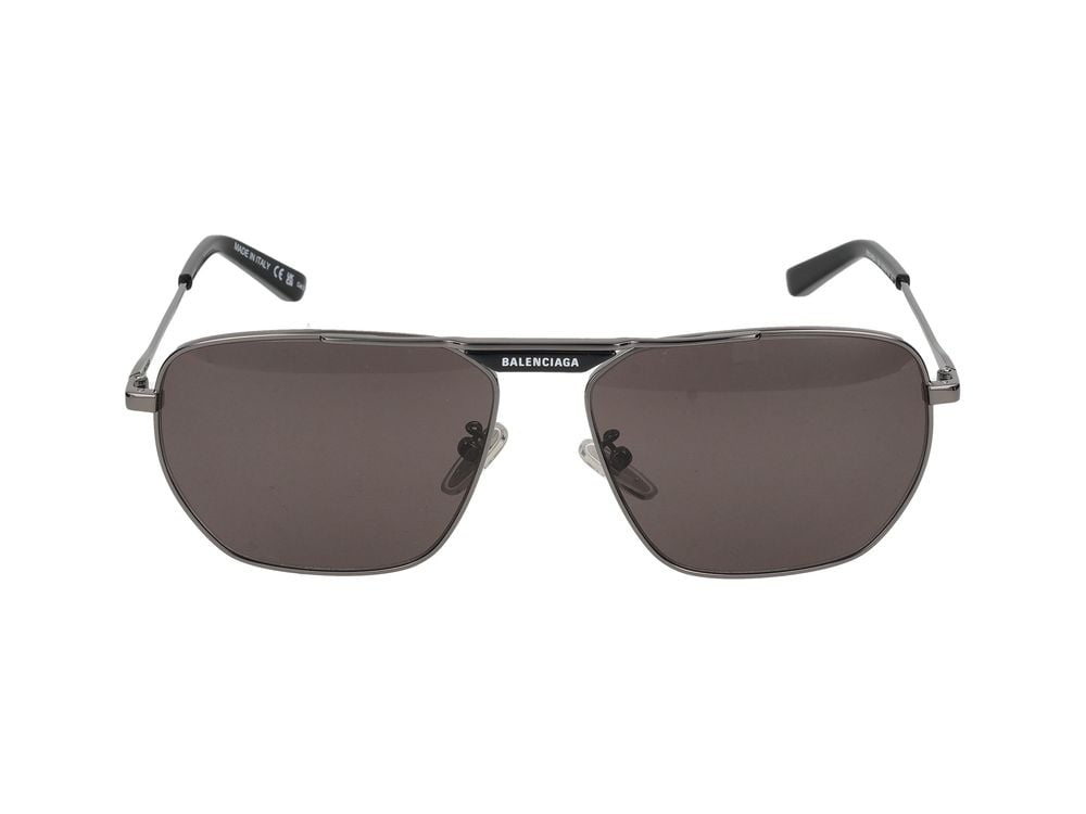 Balenciaga Grey BB0298SA Metal Sunglasses Grijs