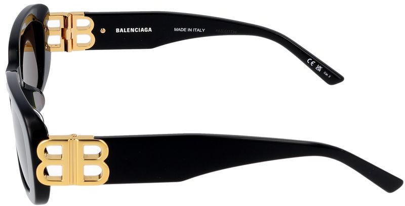 Balenciaga Sunglasses Bb0310Sk 001 Black Black Grey 53/22/140 Grijs