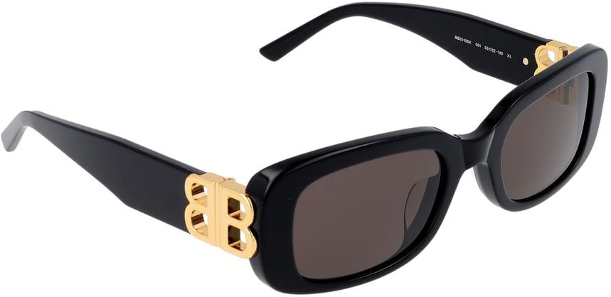 Balenciaga Sunglasses Bb0310Sk 001 Black Black Grey 53/22/140 Grijs