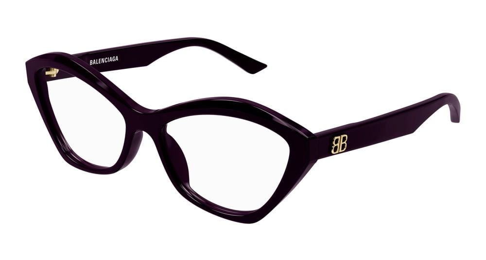 Balenciaga Eyeglasses Balenciaga BB0341O 003 violet violet transparent 56/16/145 Wit