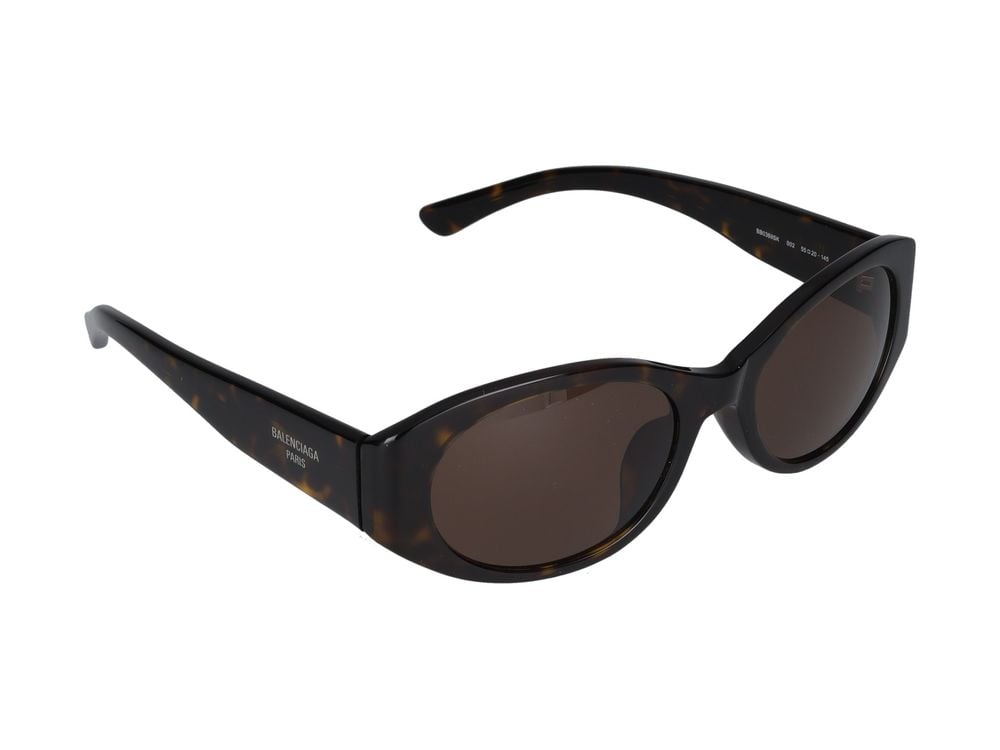 Balenciaga Havana Oversized Cat-Eye Sunglasses Grijs