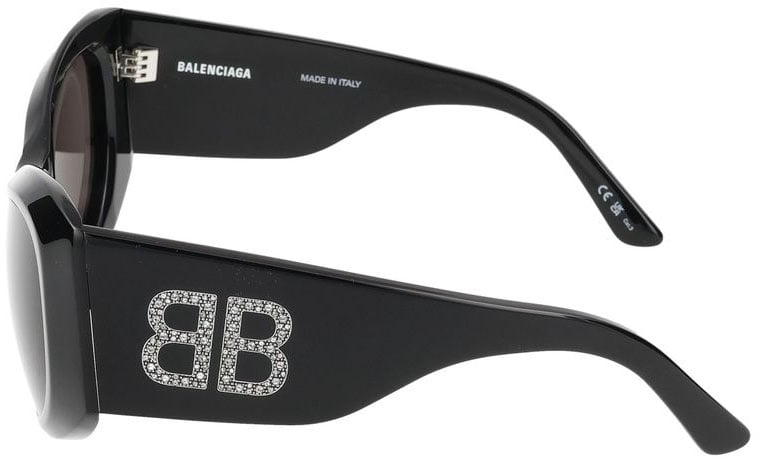 Balenciaga Sunglasses Balenciaga BB0393S 005 black black grey 57/21/145 Grijs