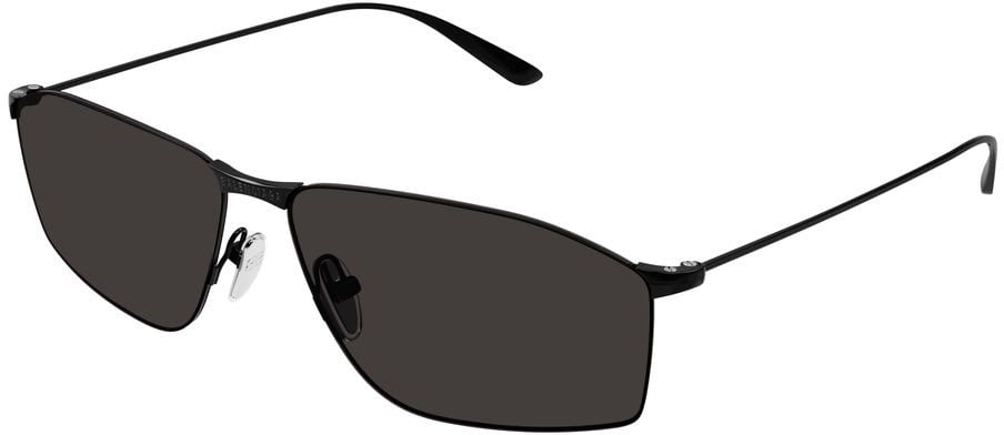 Balenciaga Sunglasses Bb0413S 001 Black Black Grey 62/14/145 Grijs