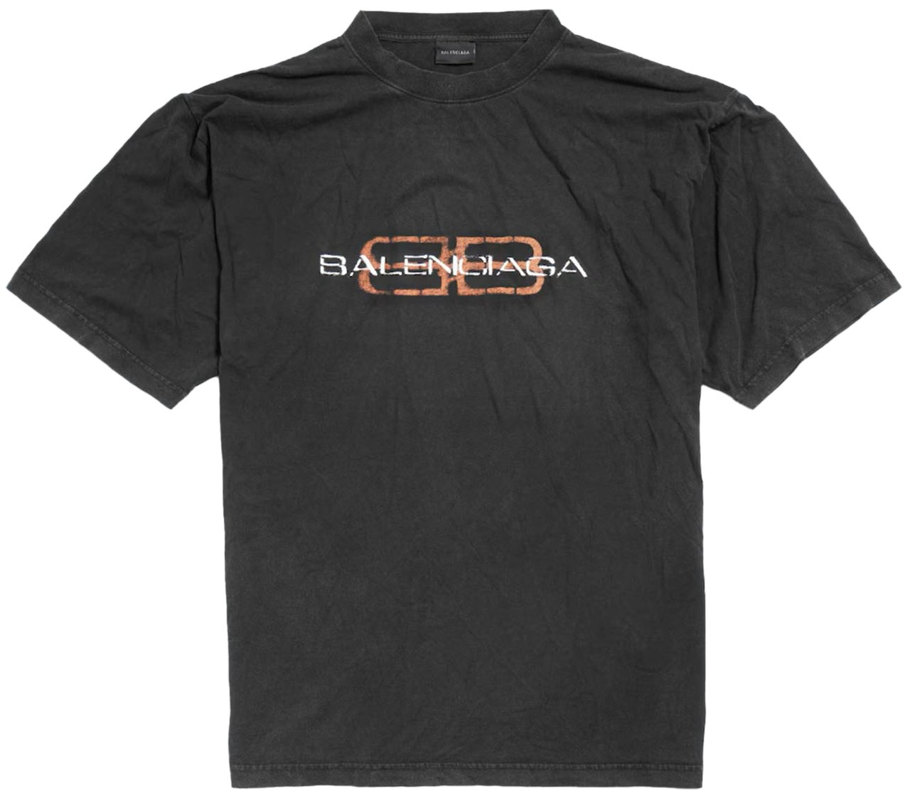 Balenciaga BB STENCIL MEDIUM FIT T-SHIRT BLACK Zwart