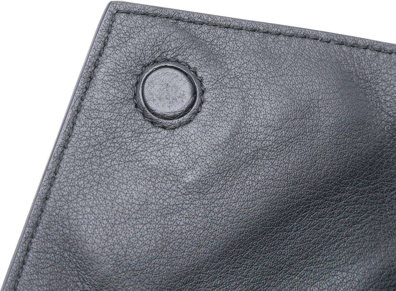 Balenciaga XS Leather Papier Triple Zip Around Crossbody Zwart